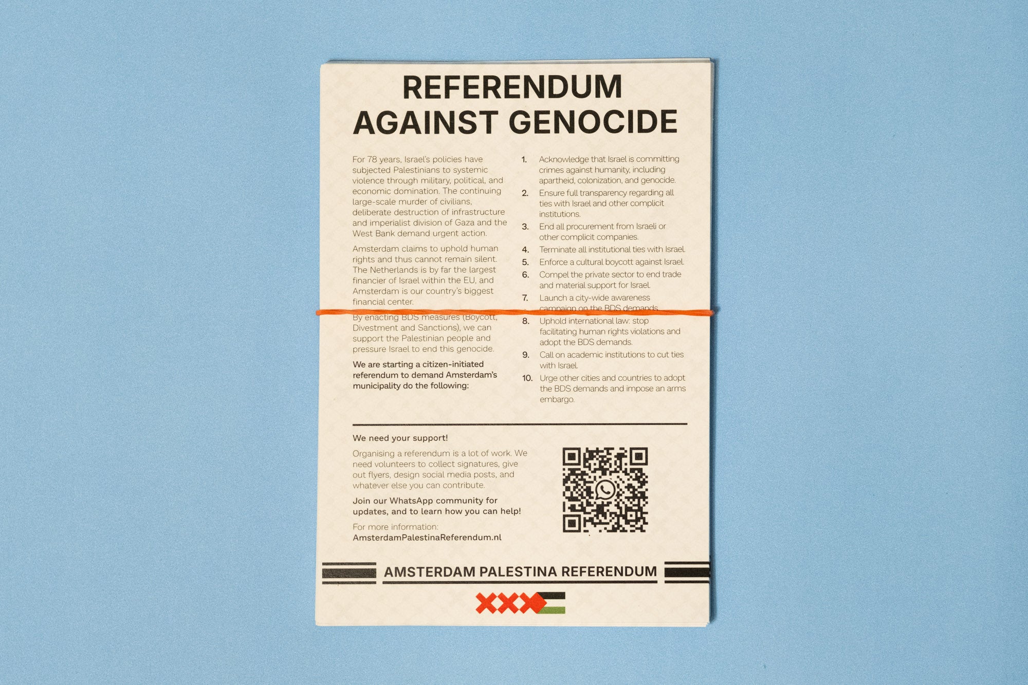 Amsterdam Palestina Referendum